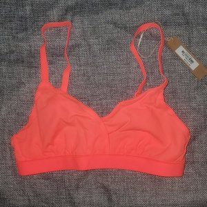 SOLD OUT SKIMS Fits Everybody Triangle Crossover Bralette, Rare Neon Coral
